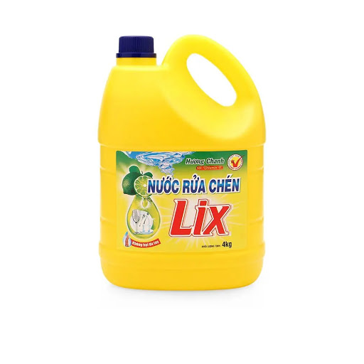 Nước rửa chén Lix hương chanh can 4kg