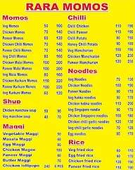 Rara Momos menu 1