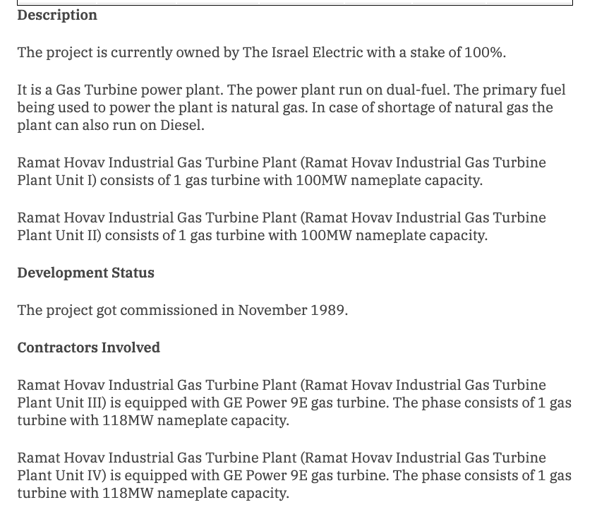 Power plant information from open source database