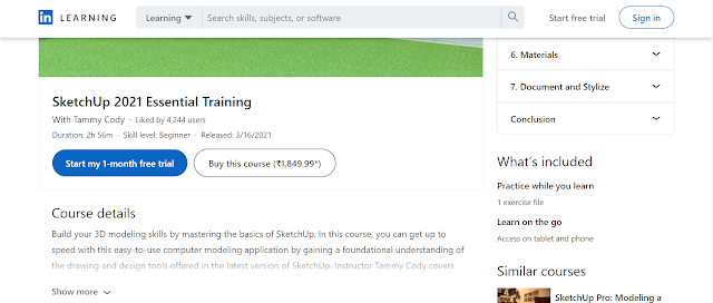 SketchUp 2021 Essential Training by LinkedIn Learning