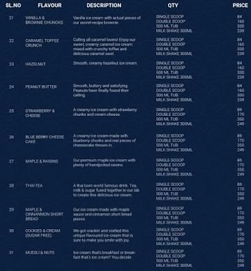 Dumont menu 