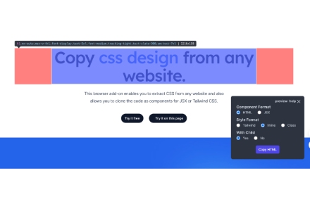 CopyCss - Copy css scan from any website. small promo image