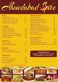 Ahmedabad Spice menu 1