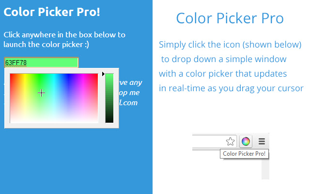 Color Picker Pro chrome extension