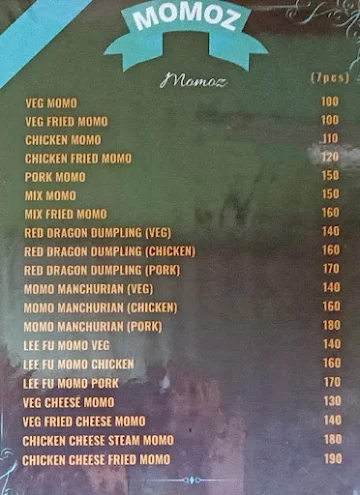 Momoz menu 