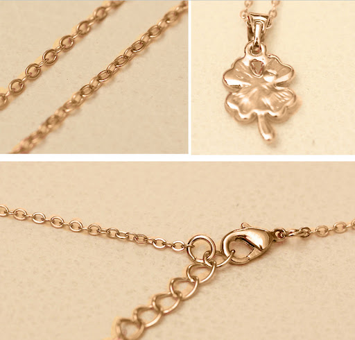 Title 8, Opal Clover Necklace