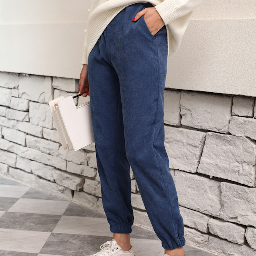 Title 7, New Ladies Corduroy Casual Pants Loose Fit Comf...
