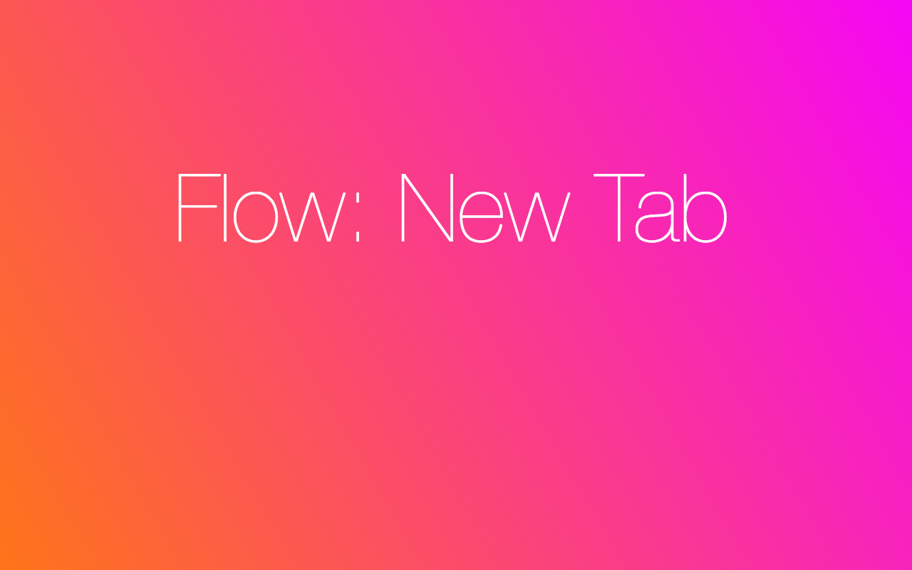 Flow: Rainbow New Tab (with clock) Preview image 4