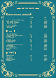 Brewster Brewery menu 3