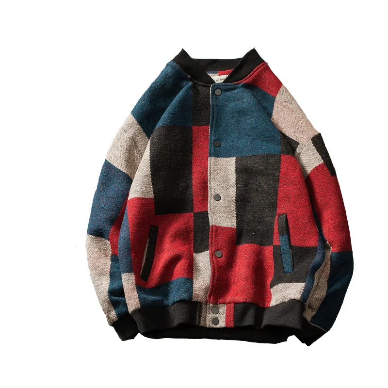 Men's color block jacket