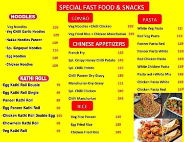 Special Fast Food & Snacks menu 