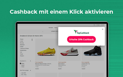 TopCashback DE Erhalte Cashback & Gutscheine