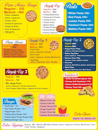 Lets Catch Up Pizza menu 1