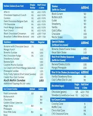 Giani's Ice Cream menu 2