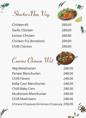 Fusion Foods Multicusine Family Restaurant menu 