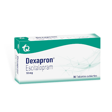 Dexapron Escitalopram 10 mg Tecnoquímicas Caja x 30 Tabletas  