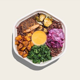 Seasonal Grain Bowl with Salmon