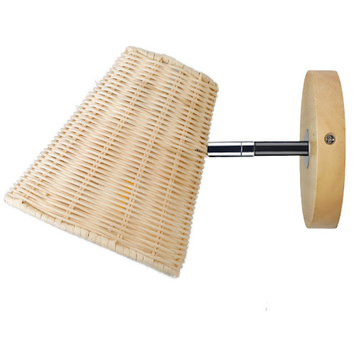 Title 2, Rattan Wall Lamp Bedside Wall Lamp Mirror Front...