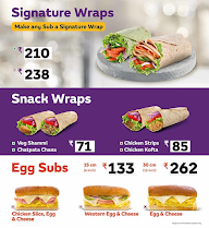 Subway menu 2