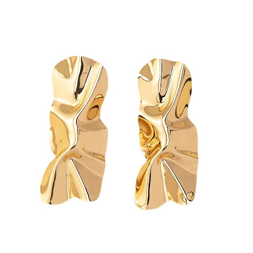 Title 5, Exaggerated Personalized Design Pleated Metal E...