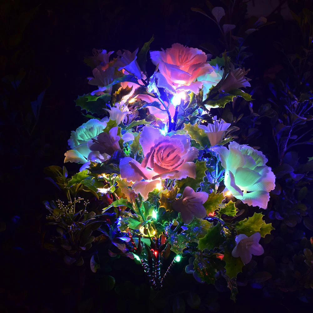 Title 2, Solar LED Waterdichte Landschapslamp Bloemen Li...