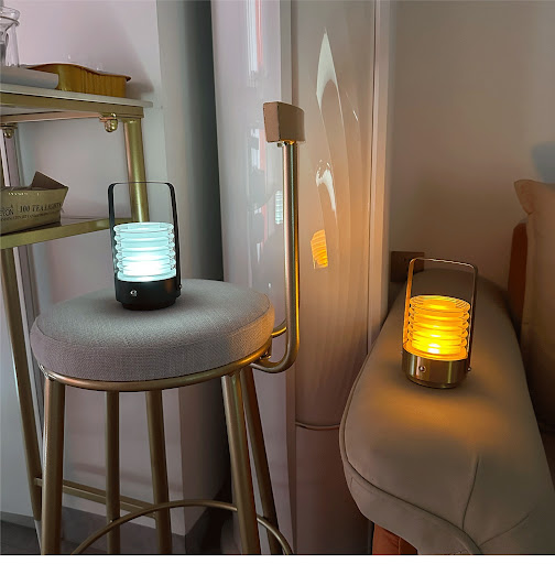 Title 3, Simple Portable Table Lamp Bedroom LED Charging...