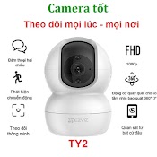 Camera Wifi Ezviz Ty2 2Mp 1080P - Xoay 360 Độ - Đàm Thoại 2 Chiều - Chính Hãng