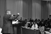 02/07/2009. Blade Nzimande, minister of higher education speaking at the Cosatu Education and Skills conference at the Parktonian Hotel in Braamfontein. PIC: VATHISWA RUSELO.  02/07/2009. © SOWETAN