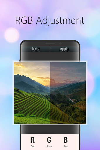 Photo editor pic studio RGB adjustment
