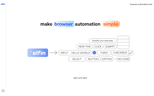 elfin - browser automation tool