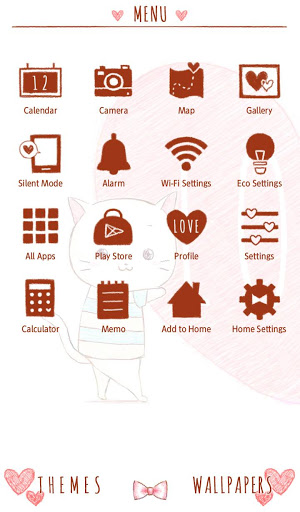 Screenshot Love Cats Theme +HOME