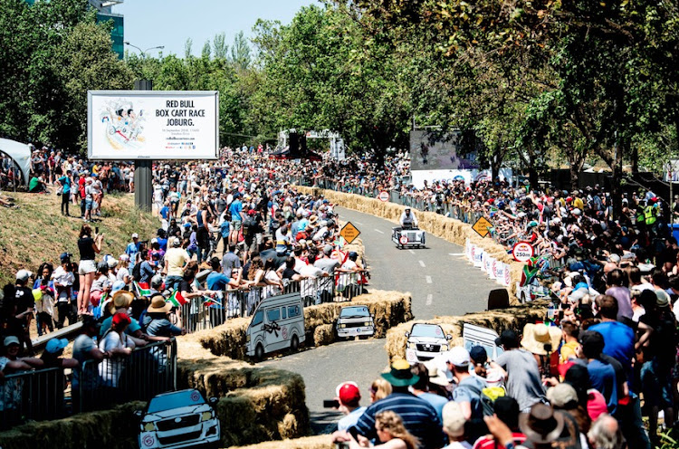 The 2018 Red Bull Box Cart Race took place on Sandton Drive, Johannesburg.