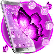 3D Neon Butterfly Kawaii Theme 1.1.3 Icon