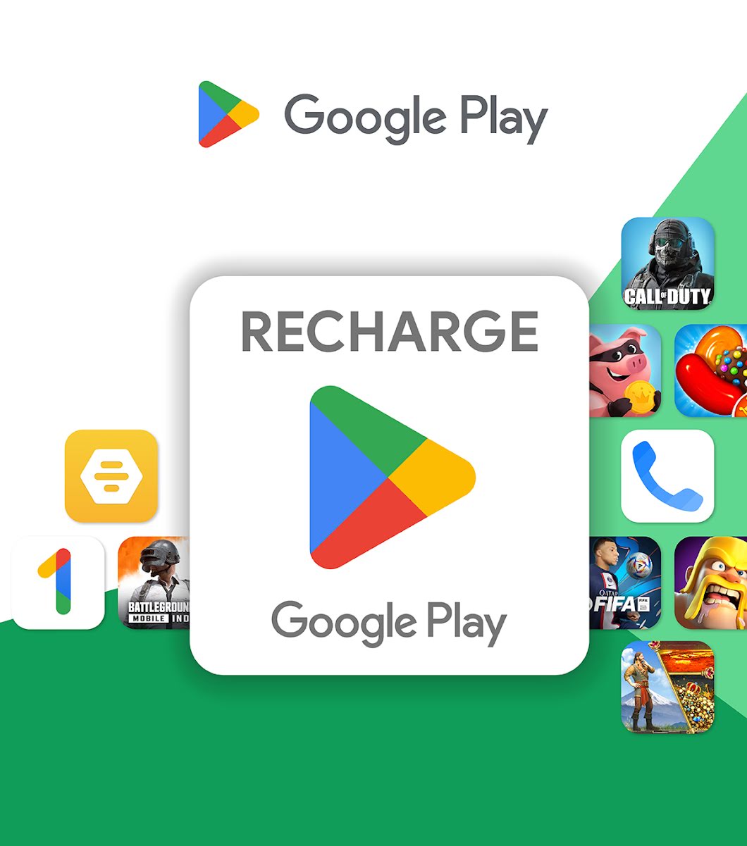 Google Play gift card - give the gift of games, apps and more (US Only)