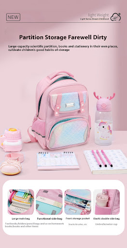 Title 6, Girls And Boys Childrens Schoolbag For Grade 1...