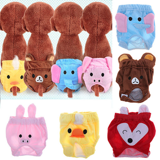 Title 5, Reusable Dog Diapers Belly Band Cotton Physiolo...