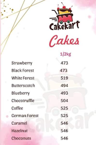 CakeKart menu 3