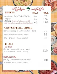 Kaur's Kitchen menu 2