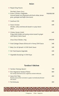 Flavours - Singhania Sarovar Portico menu 2