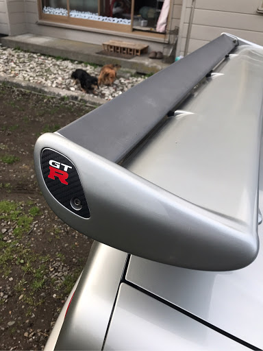 R34 GTR形状 可変ウイング スカイライン GT-Rの純正リアウィング・可変式リアウイングに関する