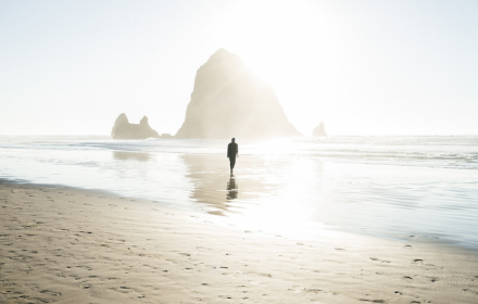 Standing on sea water small promo image