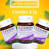 Combo 3 Lọ Thực Phẩm Bảo Vệ Sức Khỏe Blackmores Gingkoforte Lọ 40 Viên