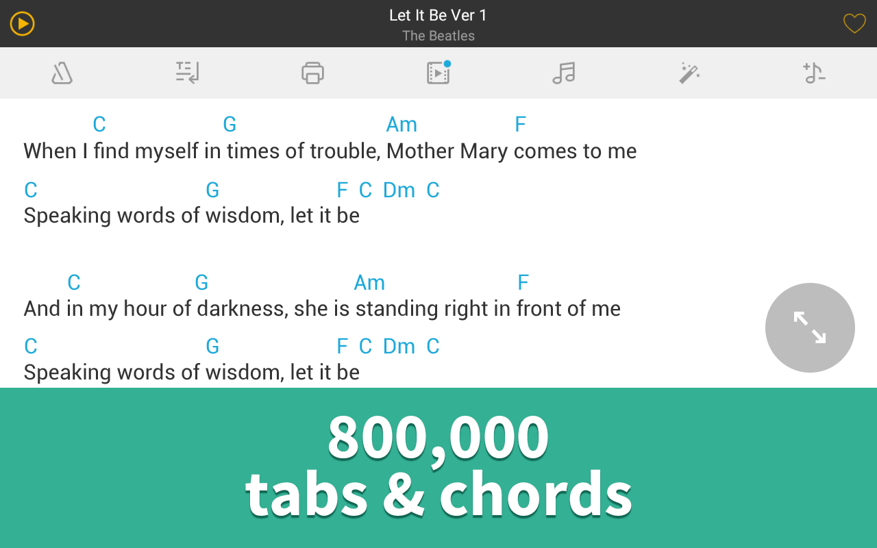    Ultimate Guitar Tabs & Chords- screenshot  