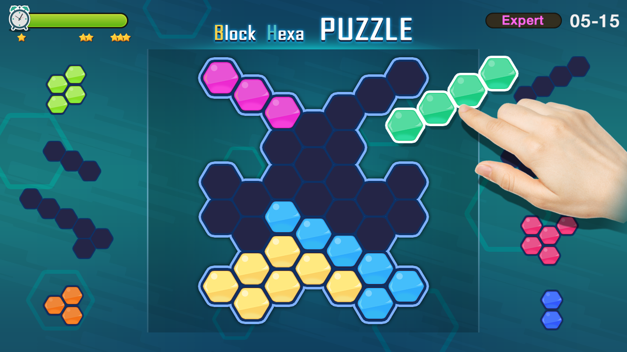   블록 헥사 퍼즐- 스크린샷 