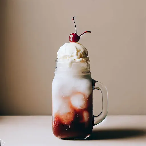 Cherry Ginger Ale Milkshake [450 Ml, 1 Mason Jar]