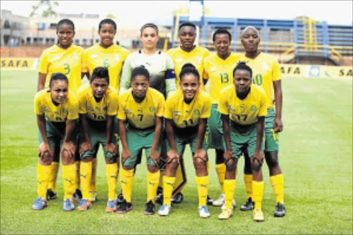AIMING TO WIN: The SA women's under-20 soccer team is ready to take on Tanzania in the first leg of their Fifa Women's World Cup qualifier tomorrow. Photo: Gallo Images/Lefty Shivambu