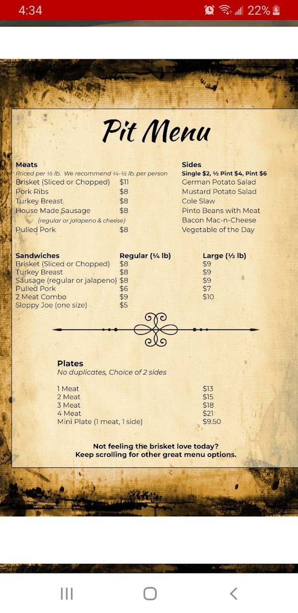 Menu Page 1