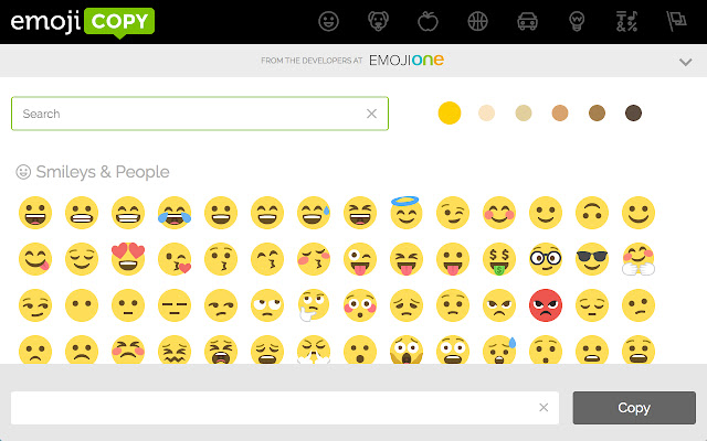 Emoji Copy & Paste (2016) by EmojiOne™ chrome extension