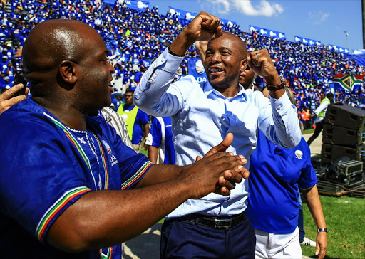 DA Leader Mmusi Maimane at the his party's launch of the manifesto at Rand Stadium in Johannesburg.