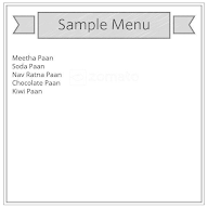 Devi Paan Bhandar menu 1